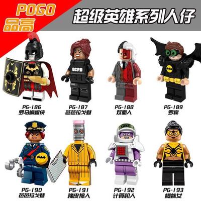 Minifiguras Romanas do Batman Mulher-Aranha Robin Blocos de Montar DC Crianças Brinquedos Lego