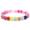 European & American Multi-Color Agate Bead Yoga Bracelet