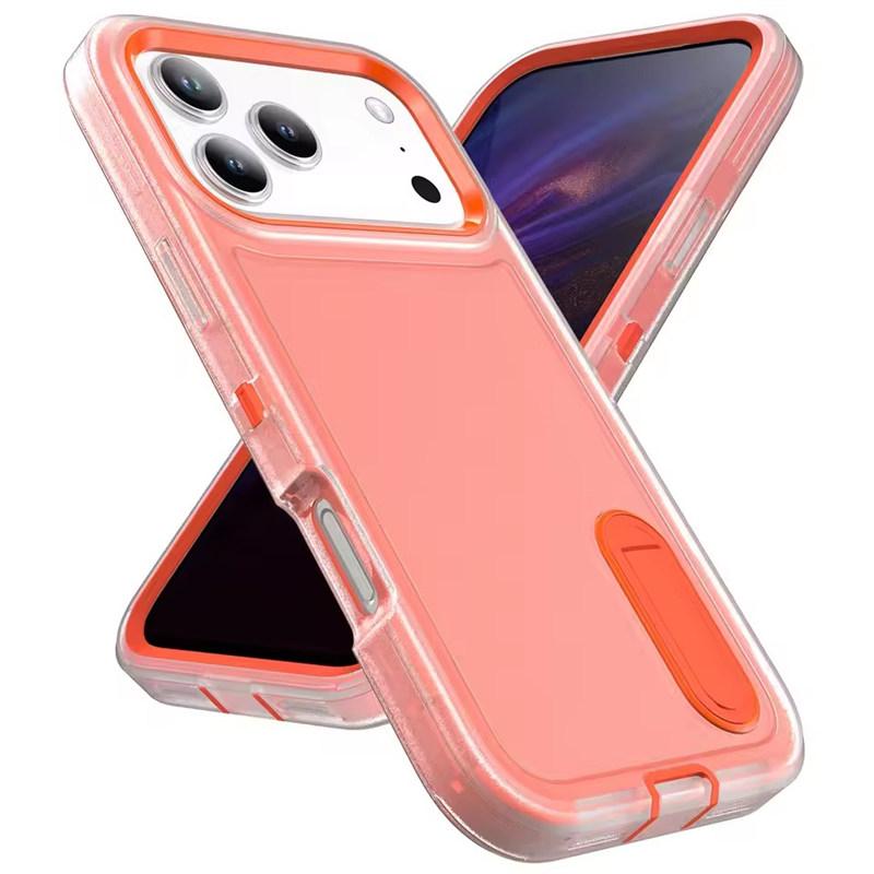 Military Armor Shockproof Phone Case For iPhone 17 Air 17 Pro Max Strong Defender Invisible Kickstand Cover