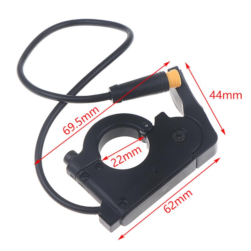 Accélérateur au pouce Tt009 Universel 36V 48V 60V 72V Vélo Électrique Trottinette 3 Broches Accélérateur Gauche Droite 22Mm Pièces de Guidon
