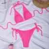 New Sexy Bikini Push Up Women Swimsuits Female Micro Bikini Set Solid Swimwear Bathing Suit Swimming S… More