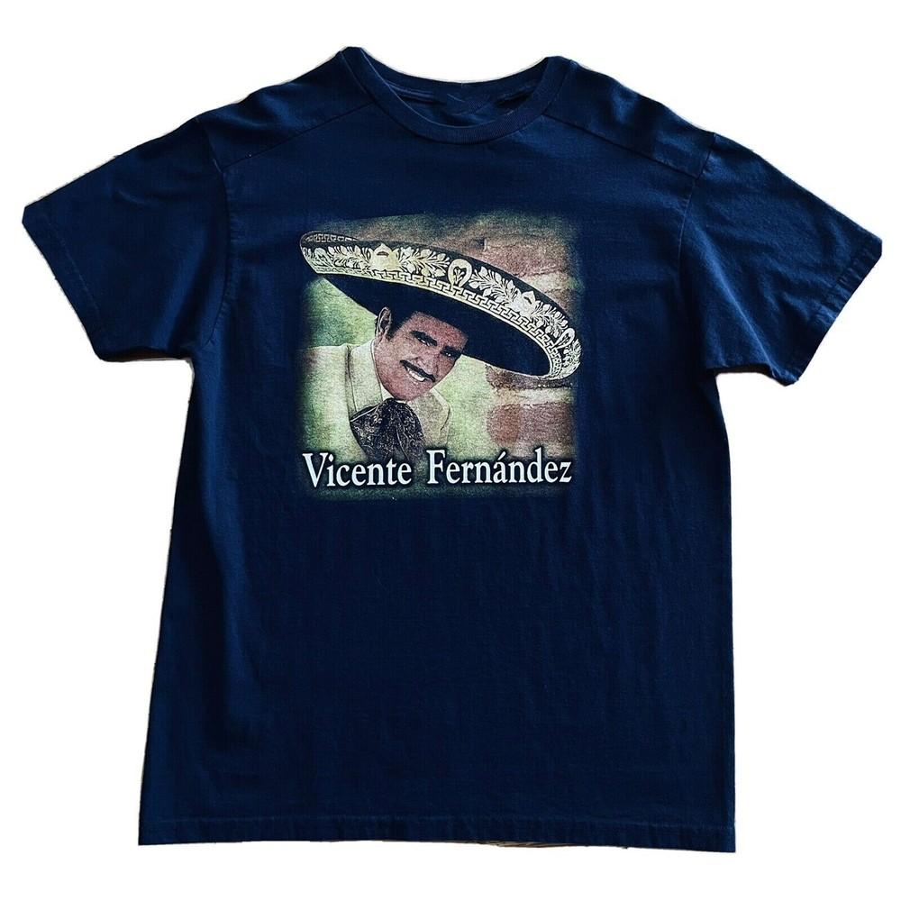 Vicente Fernandez Mariachi Tee Shirt Classic Black Unisex S-5XL 1H0077 Unisex T-Shirt S