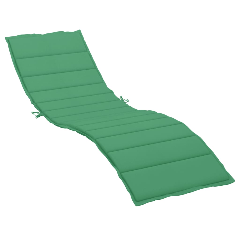 vidaXL Sun Lounger Cushion Green 200x70x3 Cm Oxford Fabric