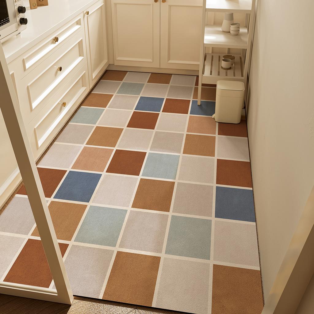 Kitchen Rug Long Carpet Waterproof Pvc Floor Mat Non-slip Leather Home Decor Anti-fatigue Foot Mats Alfombra Cocina