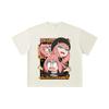 260 GSM Double Yarn 32 Count 100% Cotton Spy Family V12 Anya Print Unisex Heavy Cotton T Shirt