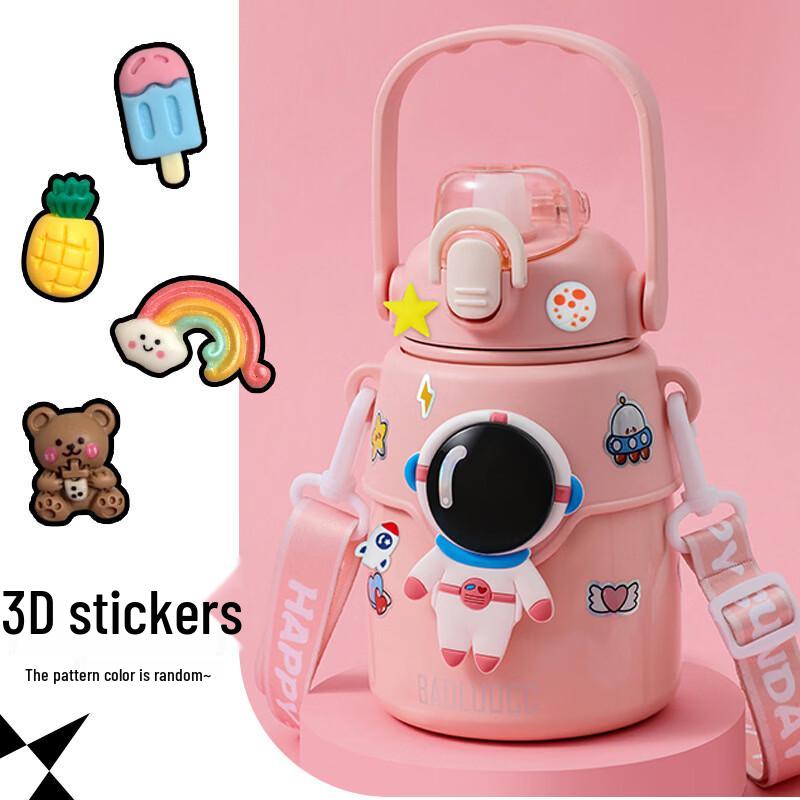 

OLOEY Kids 850ml Stainless Steel Insulated Straw Bottle