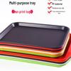 Thickened Rectangular Plastic Fast Food Tray