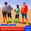 Children's Breathable Sand-Protection Shoe Covers for Hiking At Dunhuang Mingsha Mountain and Chaka Salt Lake