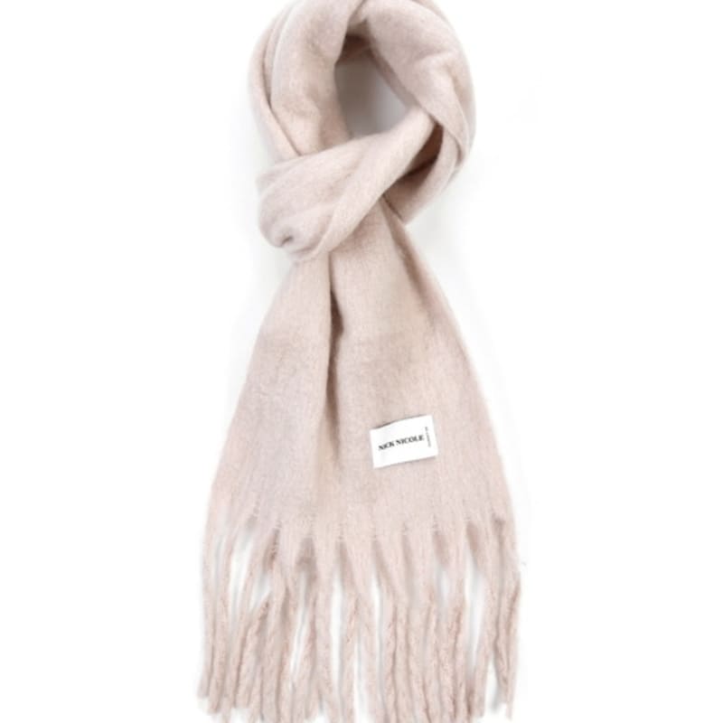 nick&NICOLE PREMIUM BOLD SOFT MUFFLER_LIGHT PINK