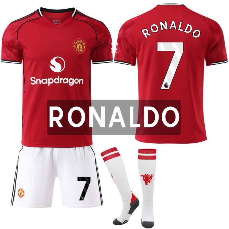 2526 New Man L Red Devils home court No. 17 Ganacho 8B fee football jersey set jersey M United red foreign trade