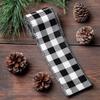 Durable Polyester Christmas Ribbon Strips For DIY Crafts Gift Packaging Tree Decorations Classical Black White Design