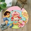 1pc Strawberry Princess4 Print Round Carpet Chair Round Carpet Suitable for Bedroom Living Room Home Decorative Carpet
