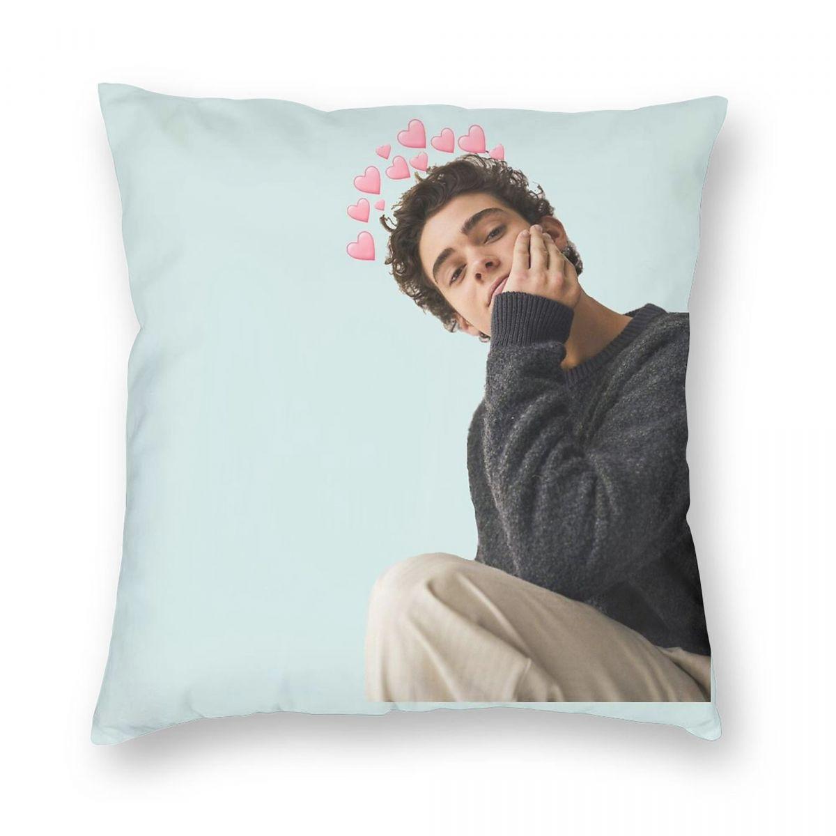Joshua Bassett High School Musical Pillowcase Polyester Linen Velvet Printed Zip Decorative Throw Pillow Case Room Cushion Case 30x30cm