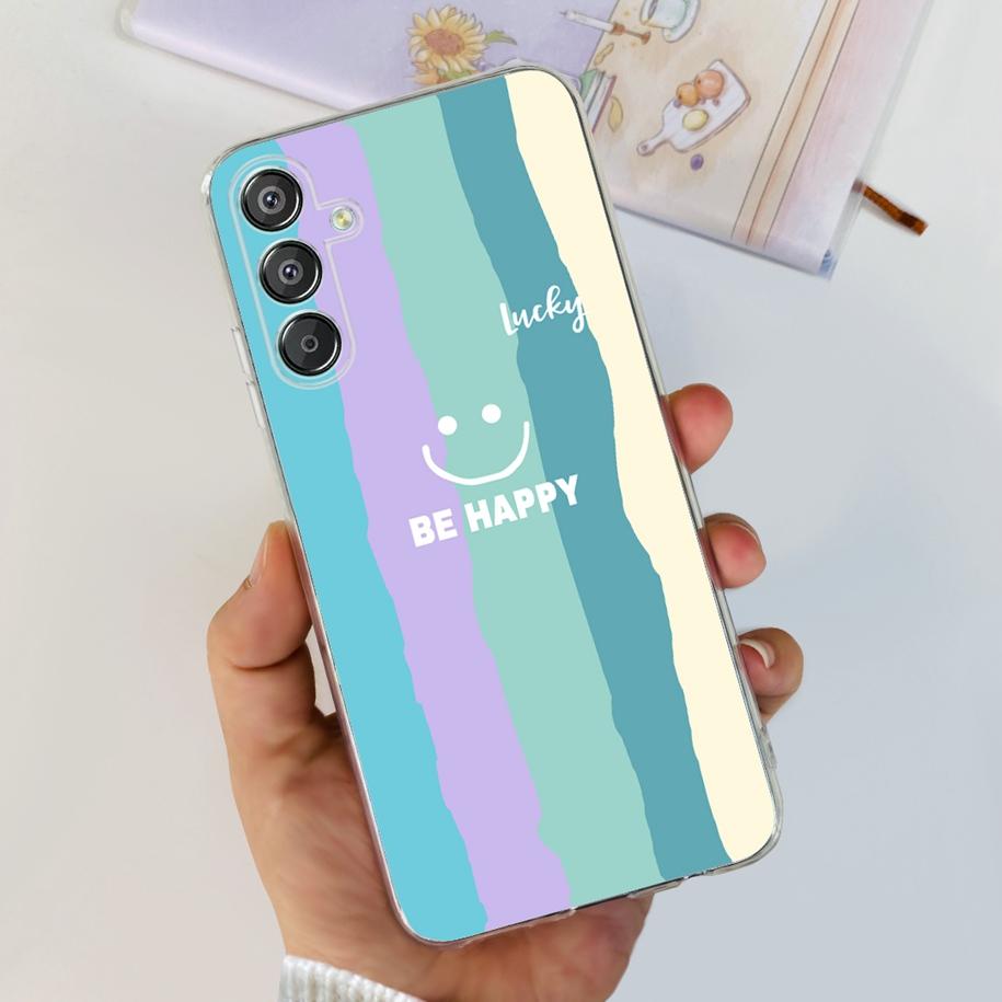 For Samsung Galaxy M15 5G Case SM-M156B Luxury Marble Clear Silicone Soft TPU Phone Cover For Samsung Galaxy F15 5G