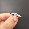 Medieval Matte Oval Zircon Ring Female Design Sense Personality Embellishment Gypsy Ring