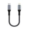 Short 90-Degree Right-Angle USB Type-C to a Cable Nylon Material Power Bank Data Transfer Cord for iPhone 17 for for S25