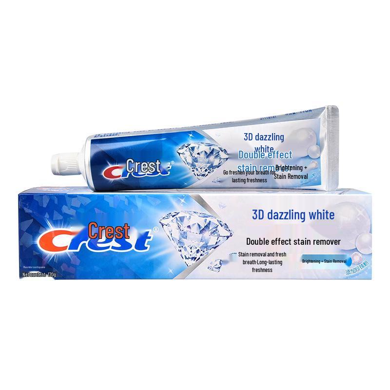 Crest 3D White Mint Lemon Jasmine Whitening Toothpaste - Fresh Breath & Stain Removal