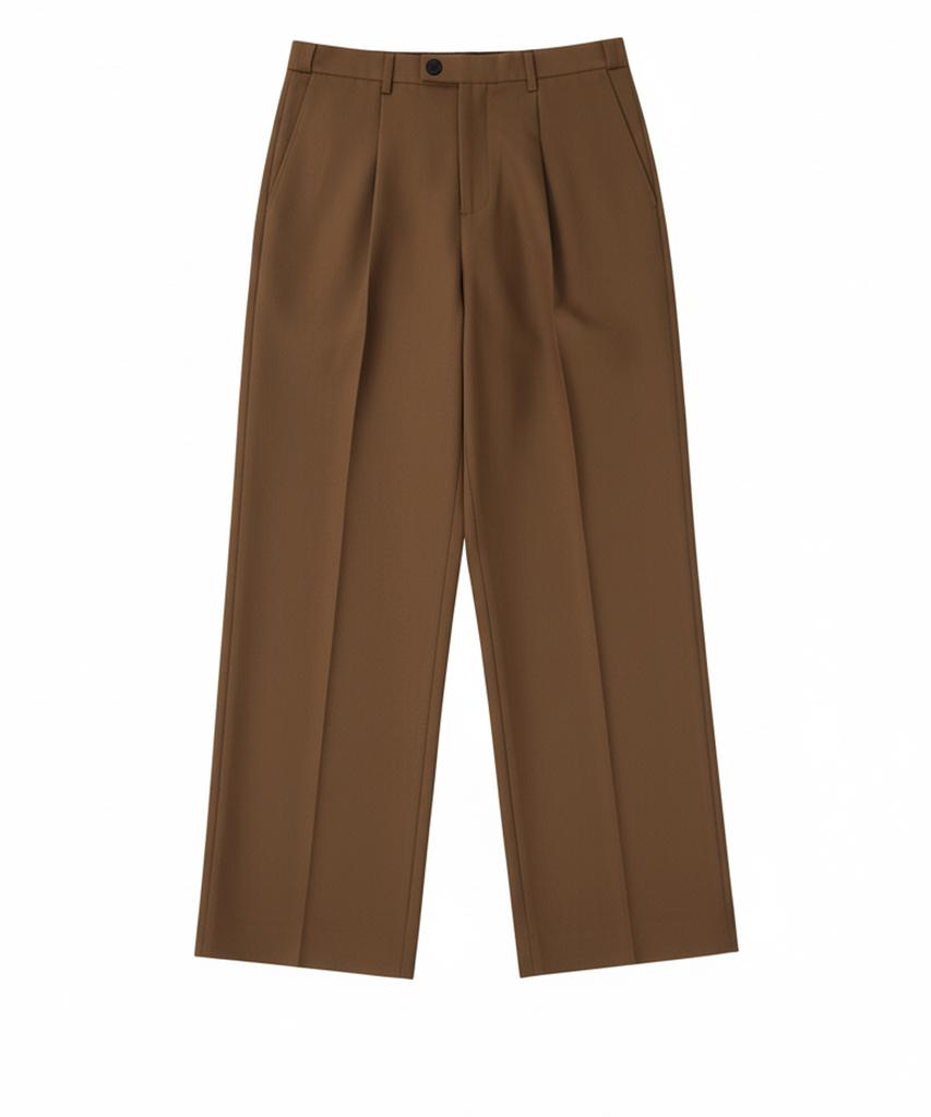 ESN Tailor One-Pleat Hidden Elastic Waist Slacks - 3 Colors