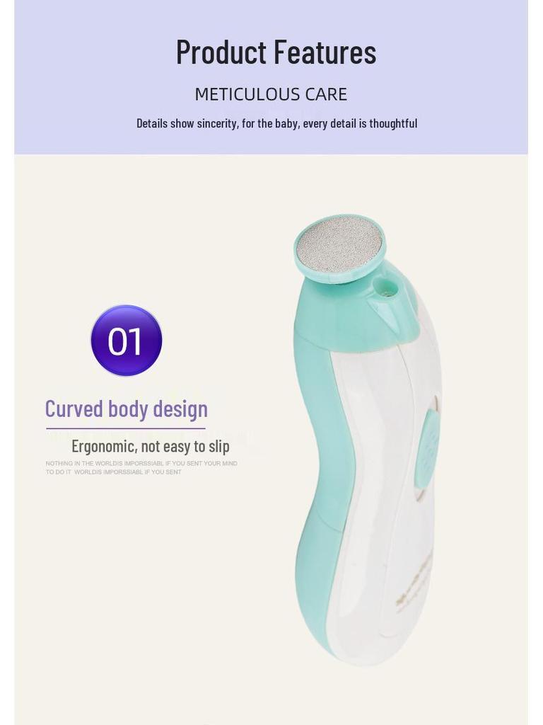 Baby & Pet Electric Nail Trimmer - Safe Nail Grinder for Newborns and Small Pets