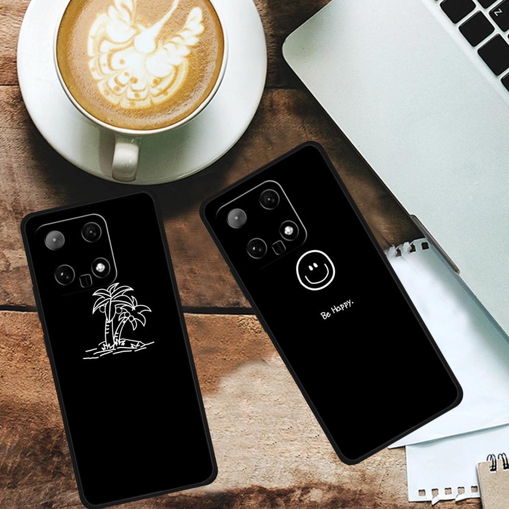 

For Xiaomi 14 TPU Case Linear Pattern Printing Soft Phone Cover Mountain