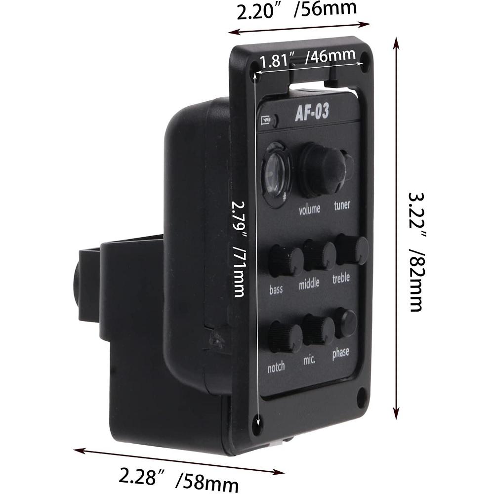 Plastic Acoustic Guitar Pickups Preamp Pickup Guitar Pickup Tuner Preamp Mic