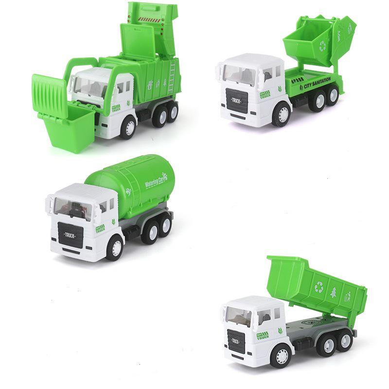 Cross-border City Sanitation Inertial Toy Car Set - Durable Children s Vehicles