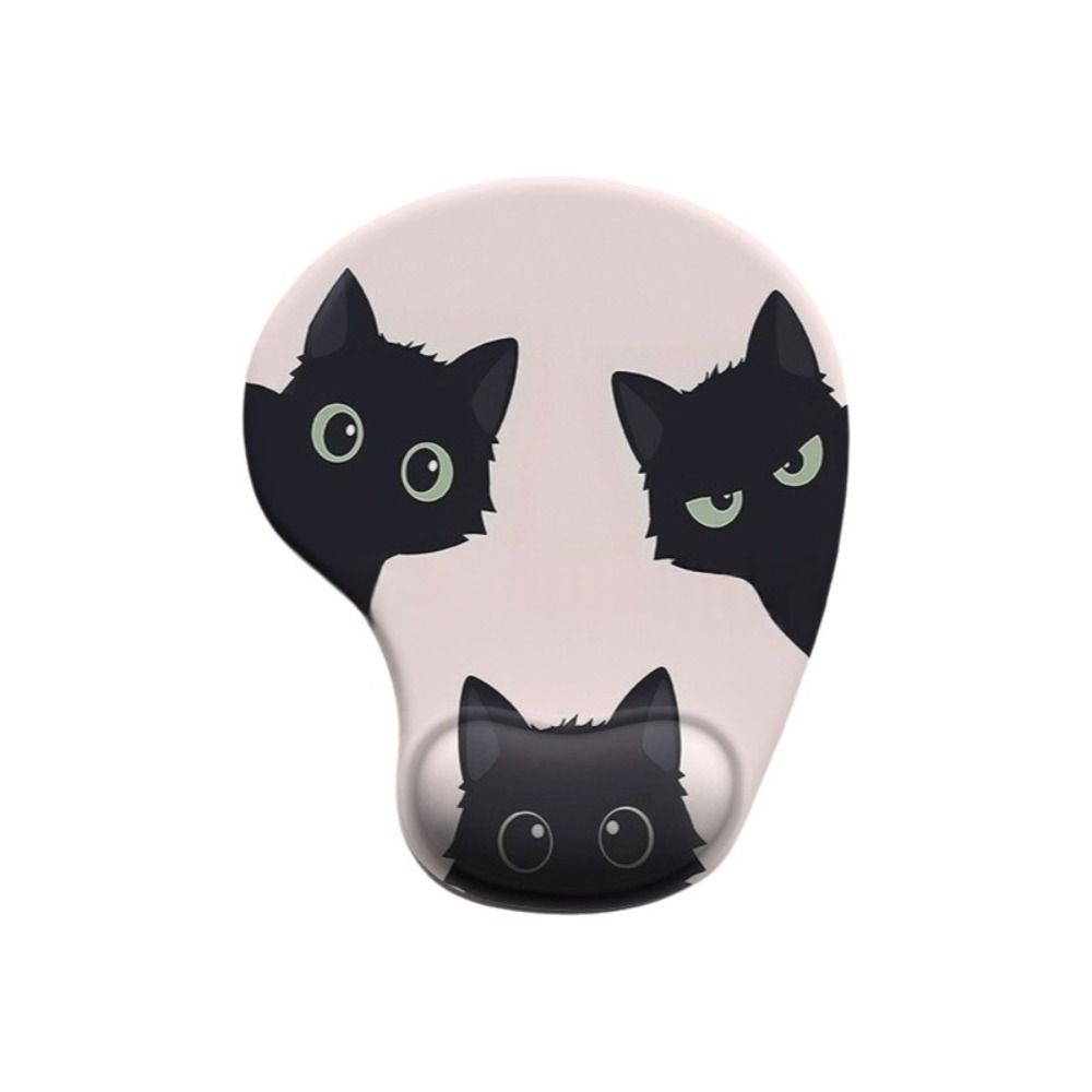 Silicone Comfortable Wrist Rest Soft Desktop Wrist Support Cartoon Animal Mouse Pad  Computer
