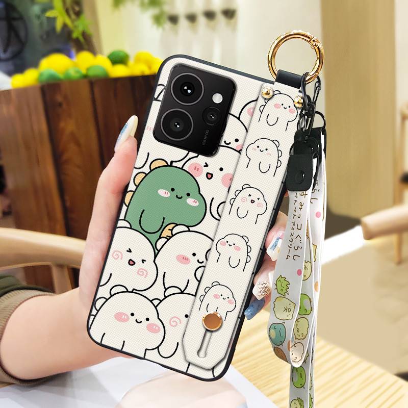 Ring Cartoon Handyhülle Für Nokia HMD Skyline Silikon Weiche Hülle Handschlaufe Schutz Rückseite Lanyard Niedlich Langlebig