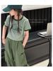 2026 Sommer Koreanischer Stil Sportliche Cargohose & T-Shirt Zweiteiliges Set für Mädchen
