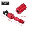 Motorcycle M10*1.25mm Brake Caliper Screw Banjo Bolt Bleed Nipple Washers Dust Cap Red
