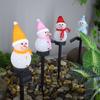 Outdoor Solar Pathway Lights Cute Cartton Small Snowman Solar Energy Lawn Light Grounding Light Landscape Garden Lamp