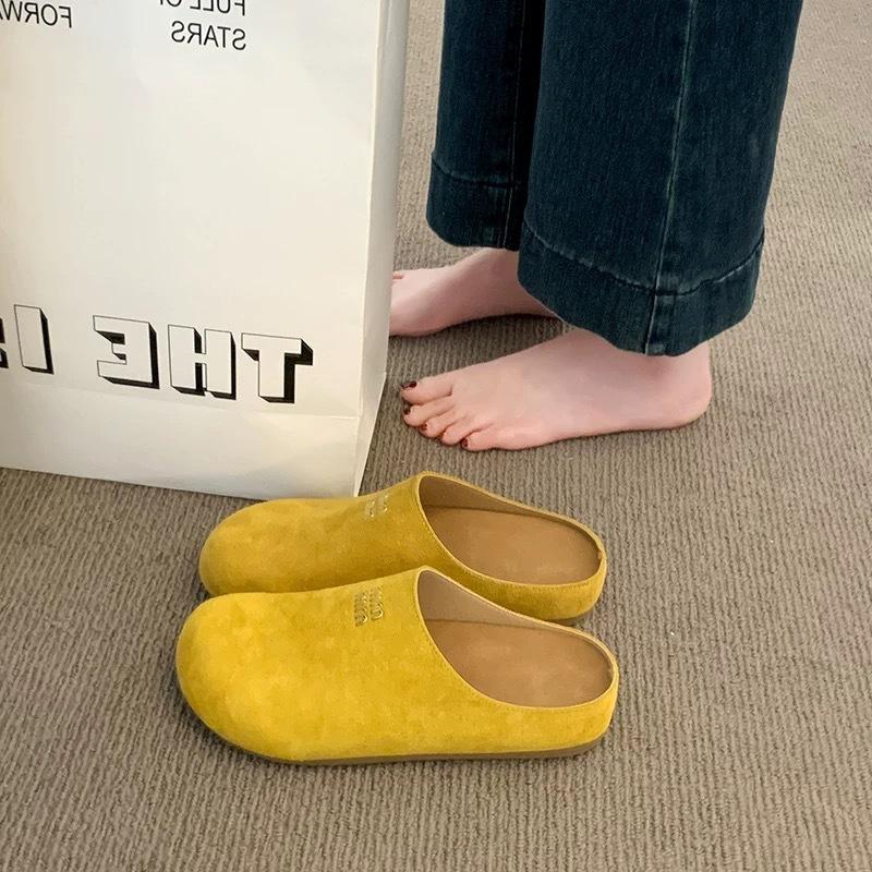 Light-soled Boken shoes bag head half slippers women's 2025 new spring and summer outer wear Boken lazy one-pedal sandals women