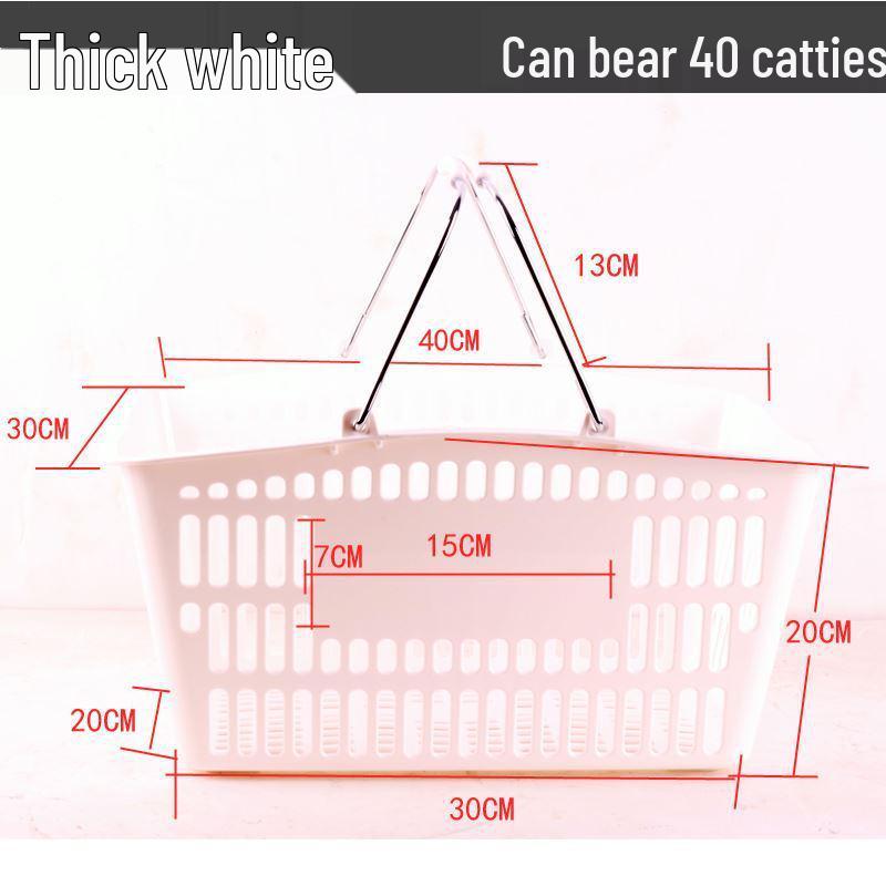 Sturdy Handheld Shopping Basket for Supermarkets and Convenience Stores