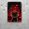 baki hanma Metal Signs wall decor Vintage Tin Signs Captain Metal Poster Decor for Bar Pub Club Wall Decoration