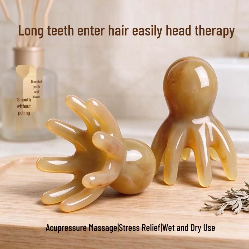 BHAO Octopus Head Meridian Massage Comb