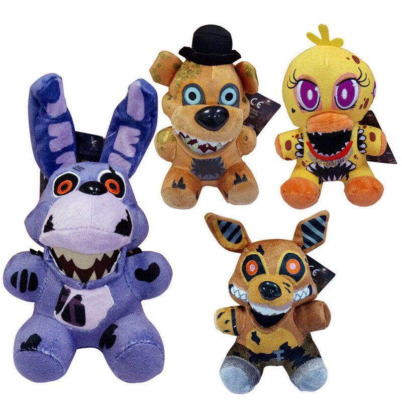 Entzückende Five Nights At Freddy's Plüschtiere mit Chica, Bonnie, Foxy und Freddy für Kinder