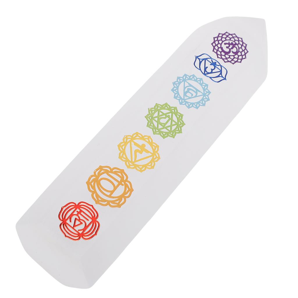 Kristallobelisk Halvtransparent Natur Kristallpelare Stav för Yoga Meditation Gåva