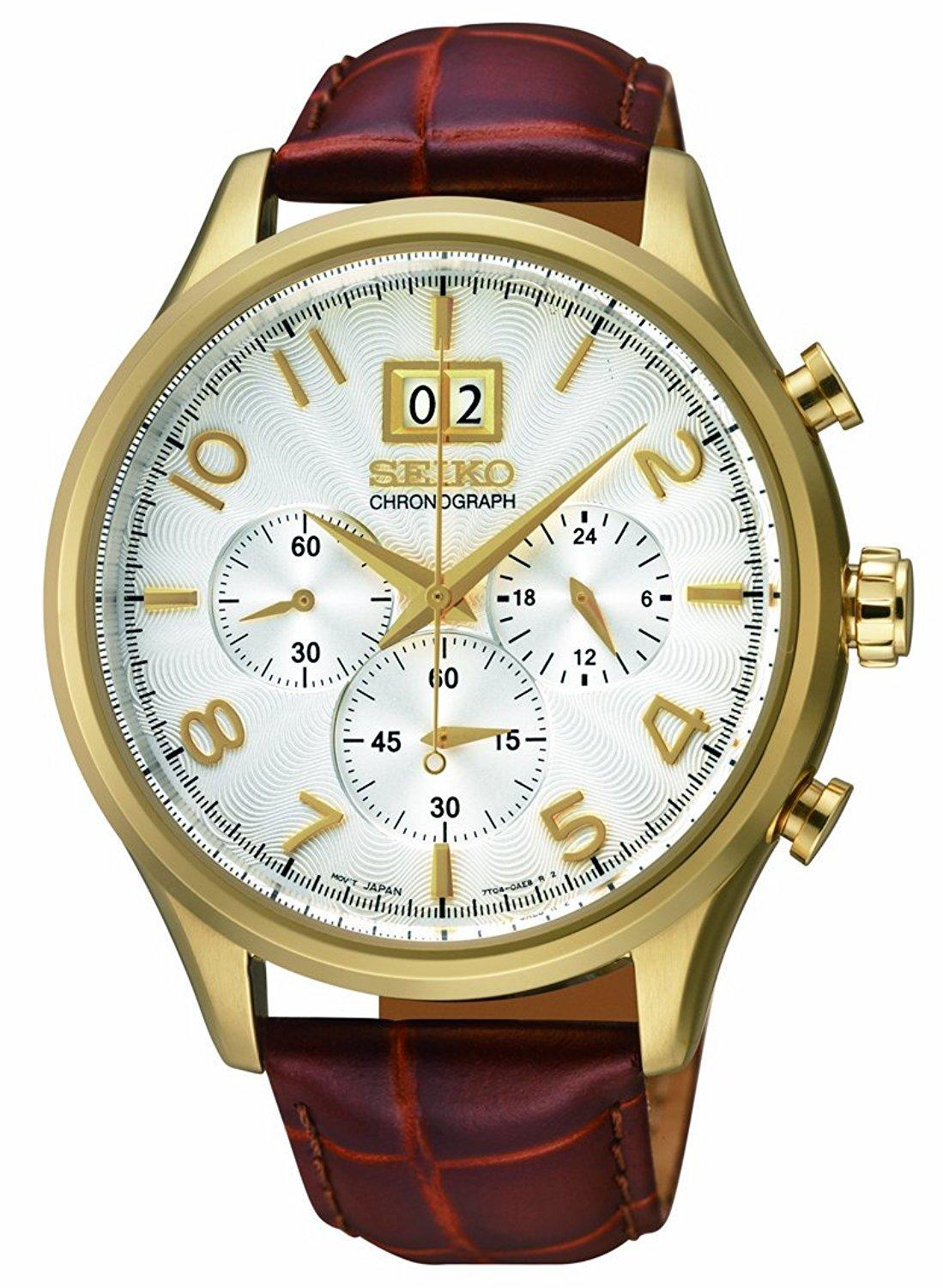

SEIKO Classic 100m Waterproof Big Date Chronograph SPC088P1 Watch [Seiko] Men s [Item]