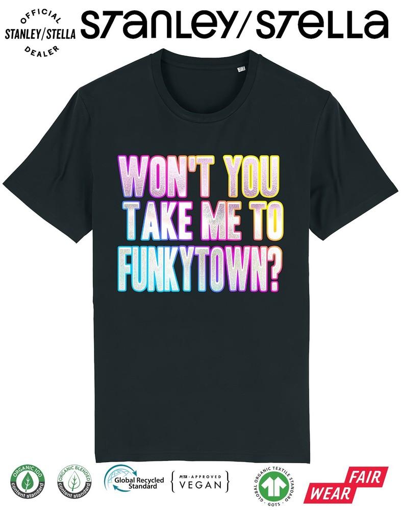 

Возьми меня в Фанкитаун Мужская футболка Диско Маскарад 80-е Вечеринка Выходные 4XL