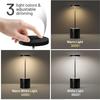USB Modern LED Desk Lampwith Touch Controlled Tri Color Lighting and Iron Base, Perfect for Decorating Living Rooms and Bedrooms