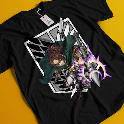 Koszulka Atak Tytanów Eren Mikasa T-shirt Levi Koszulka AOT Erwin Hange Armin T-shirt