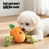 Plush Vegetable Toy Stuffed Dog Toy, Interactive Squeaky Chew Carrot Eggplant Aggressive Chewer Green Pepper with Rope Arm for Tug-of-war, Small