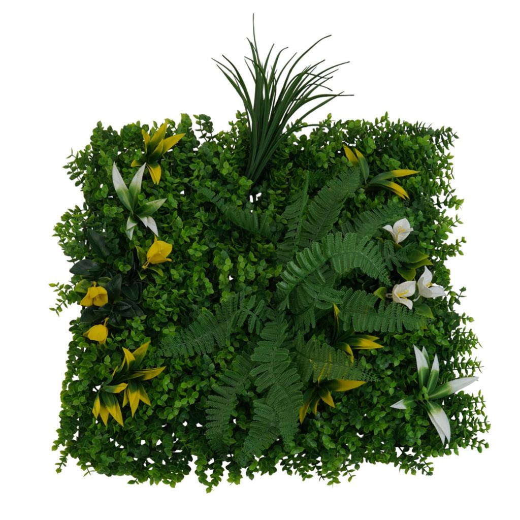 Artificial Plant Wall Flower Wall Panels UV Realistic Plant Easy Installation