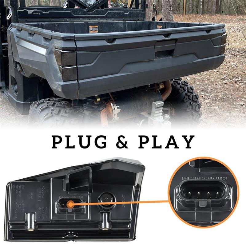 A03E-LED Tail Lights Rear Brake Stop Lights 2413766 For Polaris Ranger 1000/1000 Crew/XP 1000/XP 1000 Crew Accessories