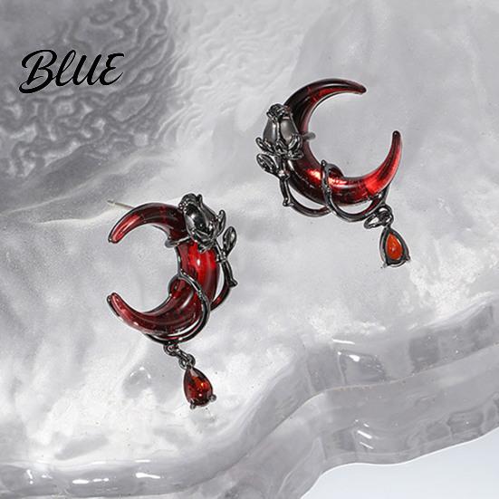 Ring Drop Earrings Asymmetric Tassel Design Moon Crowd-pleasing Decor Finger
