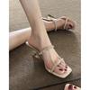 High-heeled Slippers, Women's Shoes, New Style Shoes, Thick Heel Shoes, Wedge Sandals Devotion