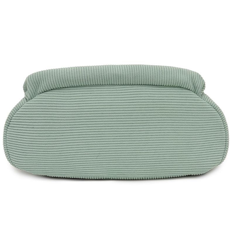 Zaino in Velluto a Coste Monocolore Cartella Scolastica da Studente Zainetto Piccolo da Pendolare da Donna Borsa a Spalla Multifunzionale