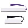 20pcs Colorful Tassels Sublimation Blanks Bookmark White Rectangle Shape Heat Transfer Bookmark Silky Tassels