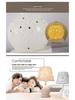 European Style Ceramic Bedside Lamp: Fashionable, Dimmable Night Light with Fabric Shade for Bedroom or Study.