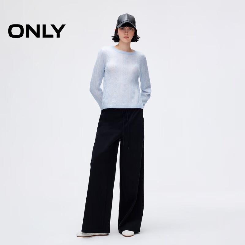 ONLY Women's Layered Look Long Sleeve Knit Sweater